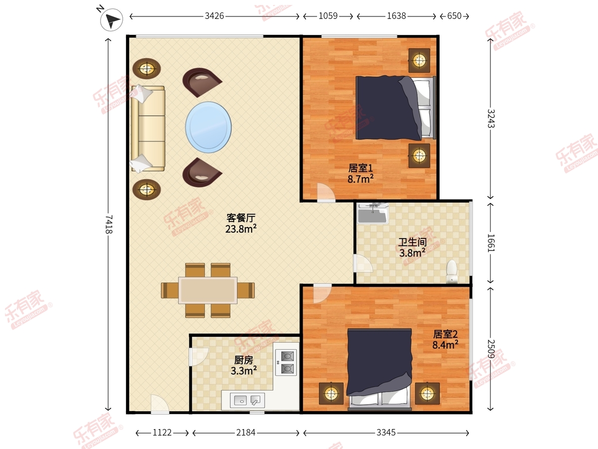 缤纷世纪公寓户型图
