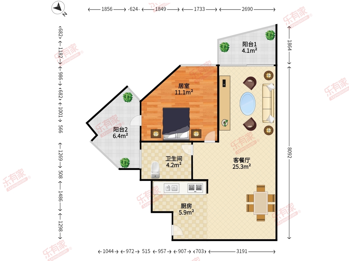 君悦豪庭一期户型图