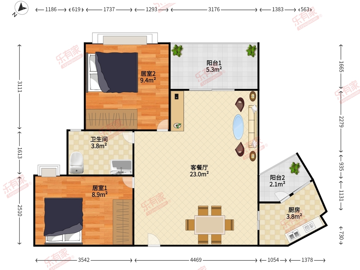 御玺山户型图