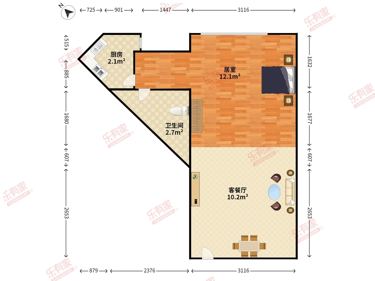 东岸美域公馆户型图