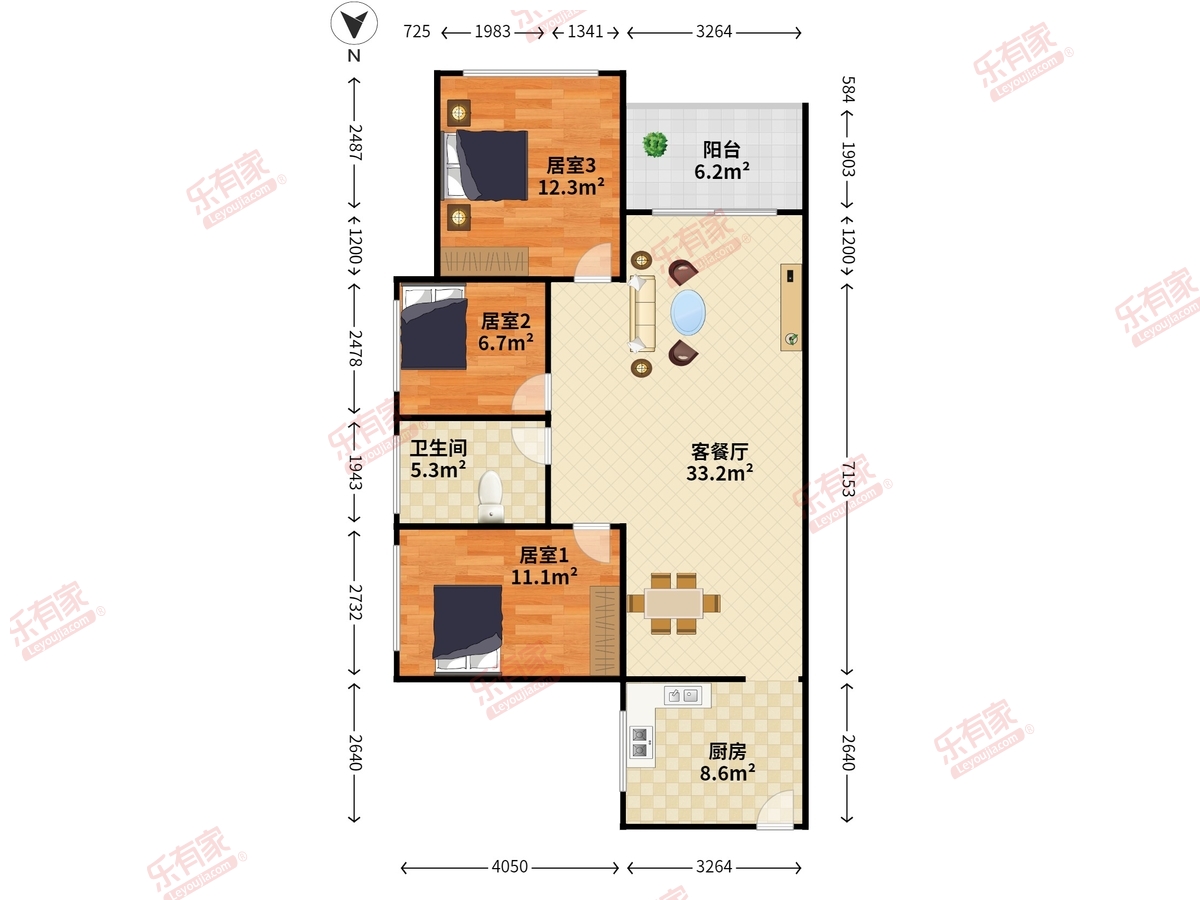 运发御景兰庭户型图