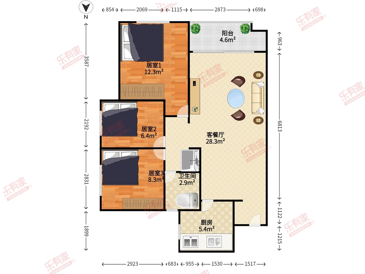 中邦御珑湾户型图