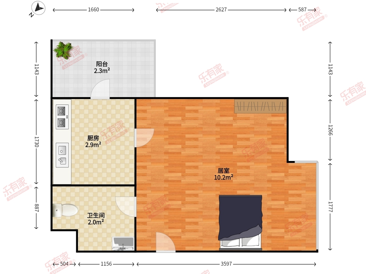 御锦公馆户型图