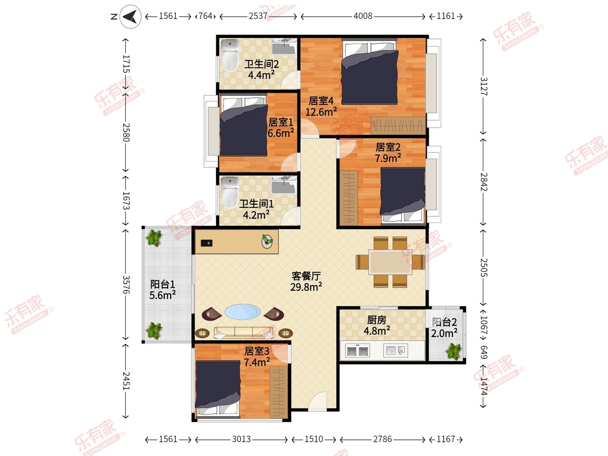 龙光城北十一期户型图