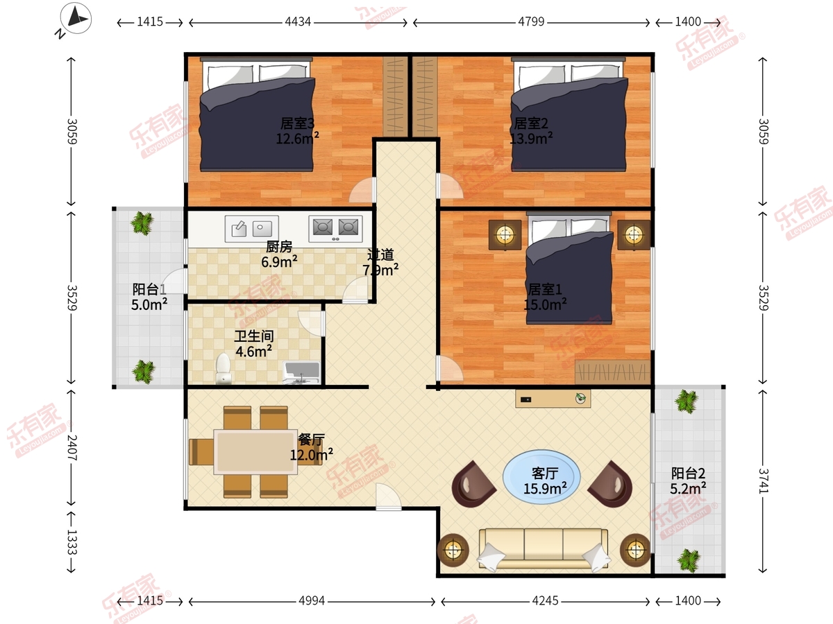 华富小区华富商住楼户型图