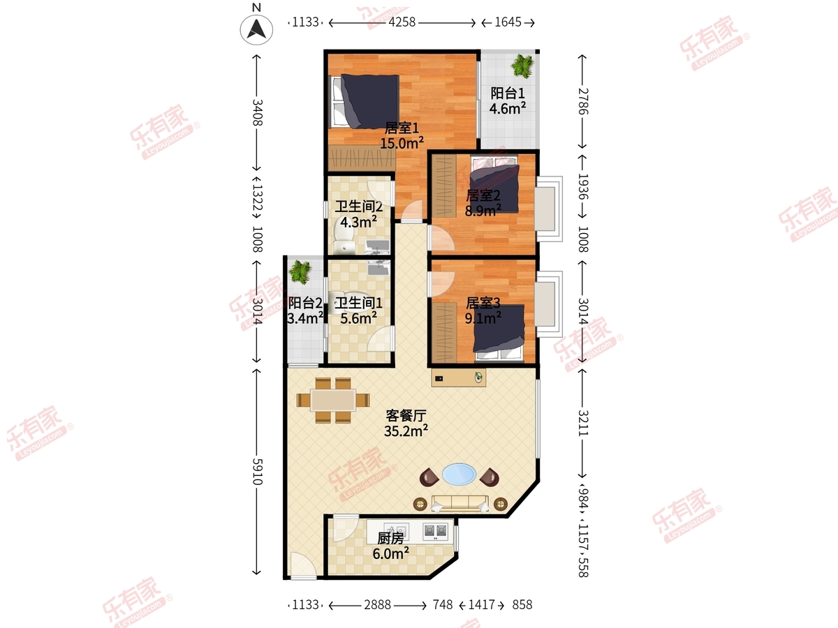 长城盛世家园一期户型图