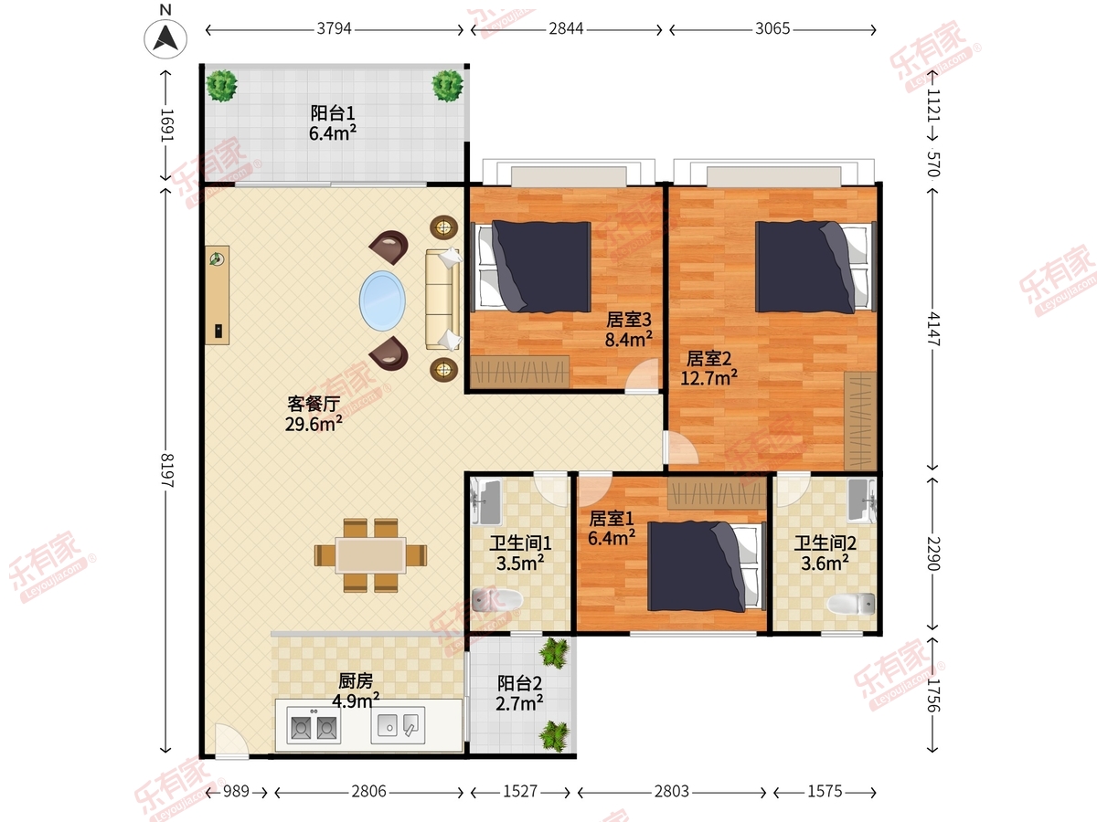 富逸骏园户型图