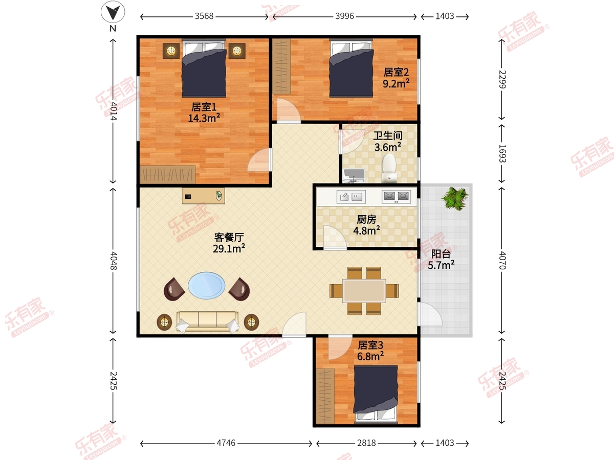 外贸经济大厦户型图
