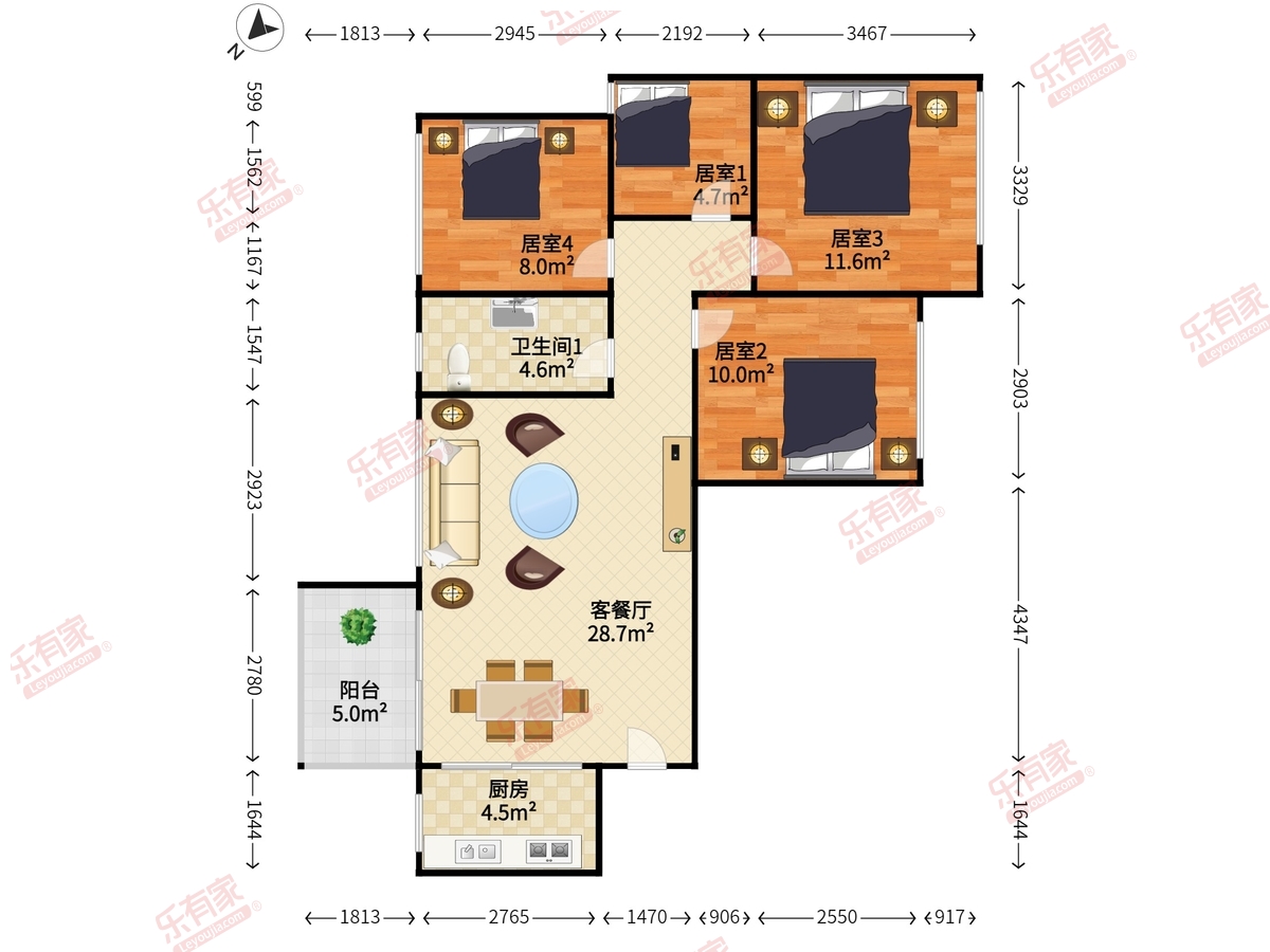 振业峦山谷花园二期户型图
