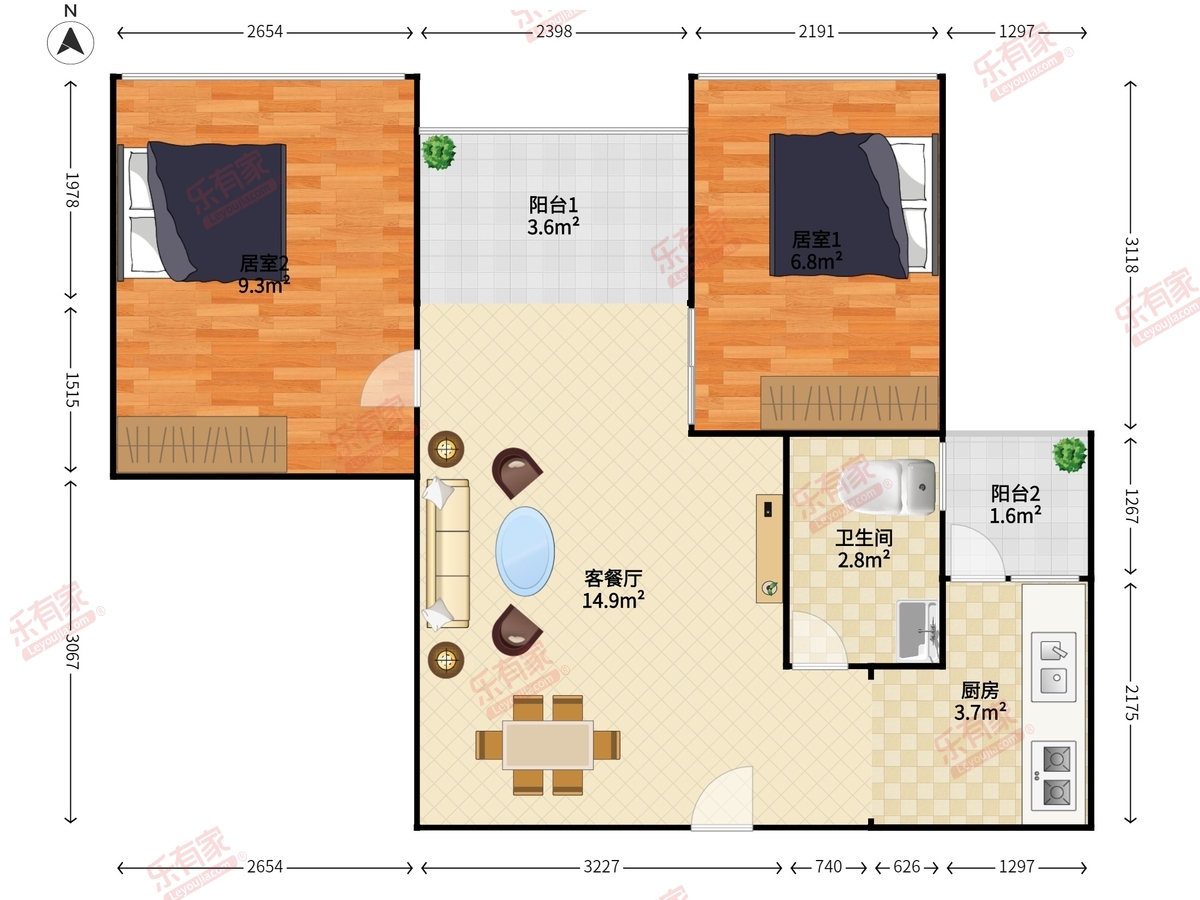 金色年华家园户型图