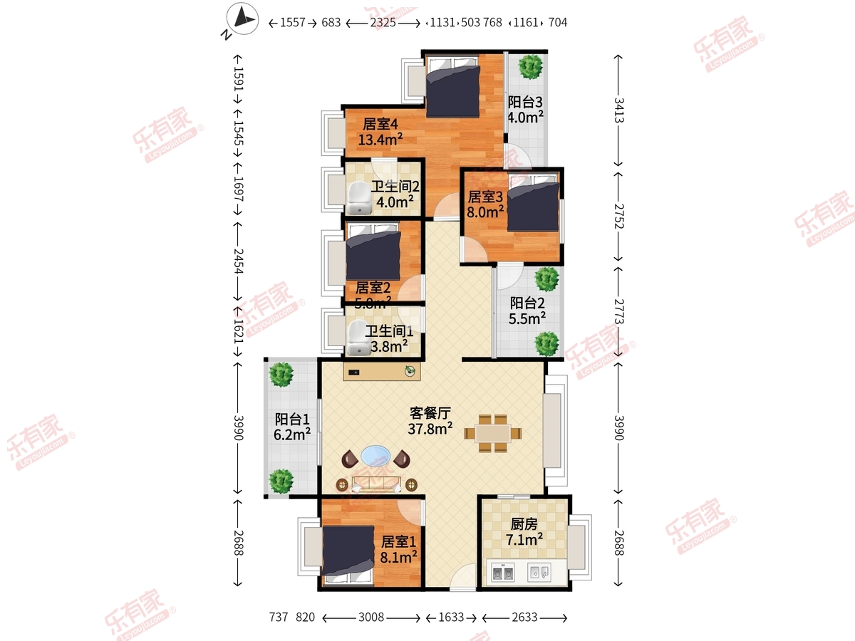 鸿荣源壹成中心花园11区户型图