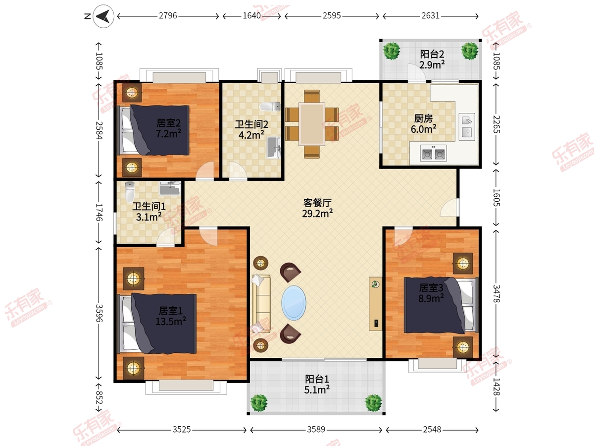 三正瑞士公馆户型图