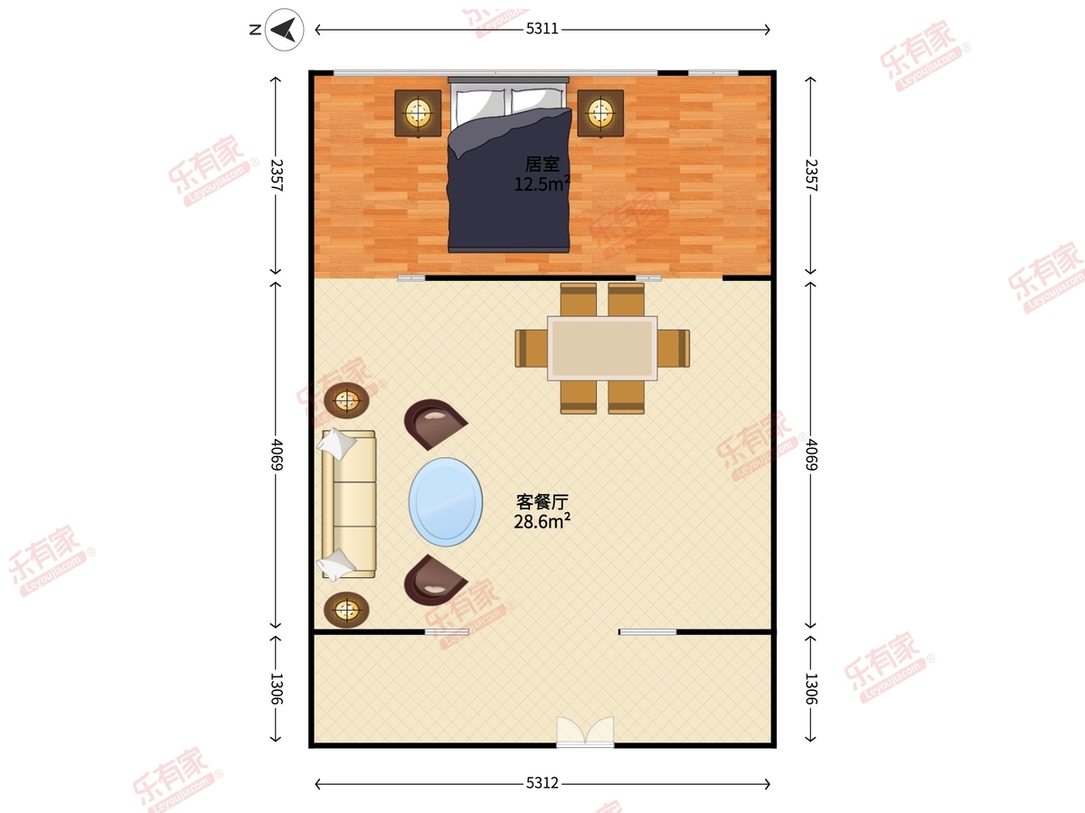 宏发领域花园户型图