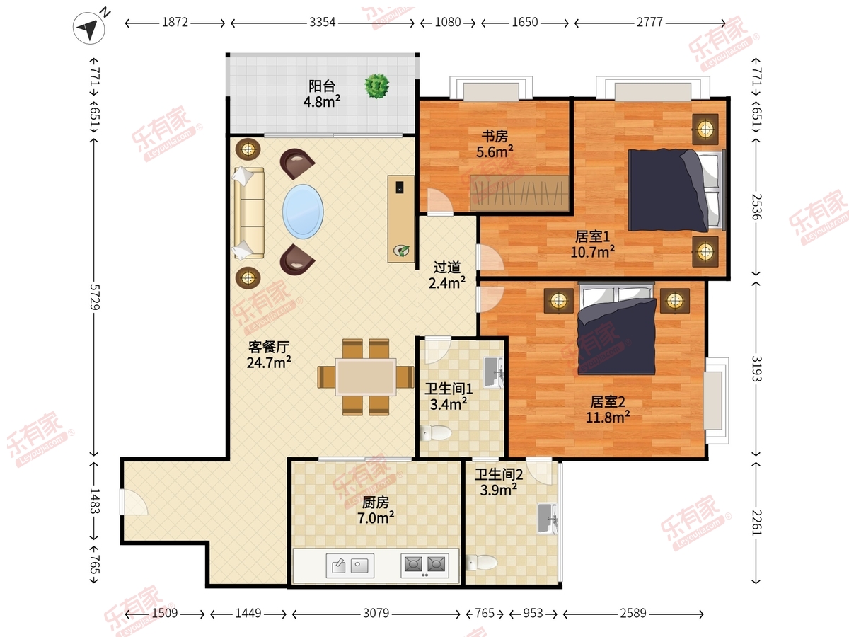红山6979商业中心户型图
