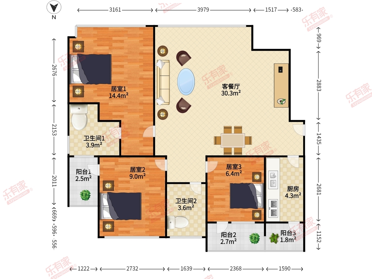 金地梅陇镇三期户型图