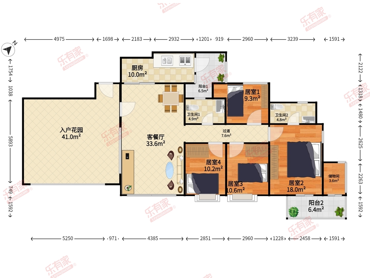 奕翠园二期户型图