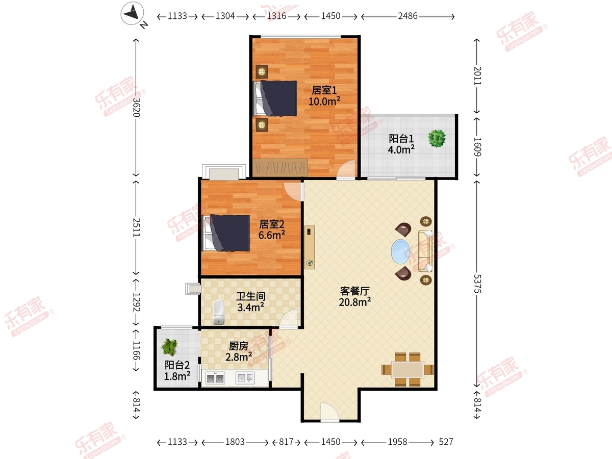 泰华俊庭户型图