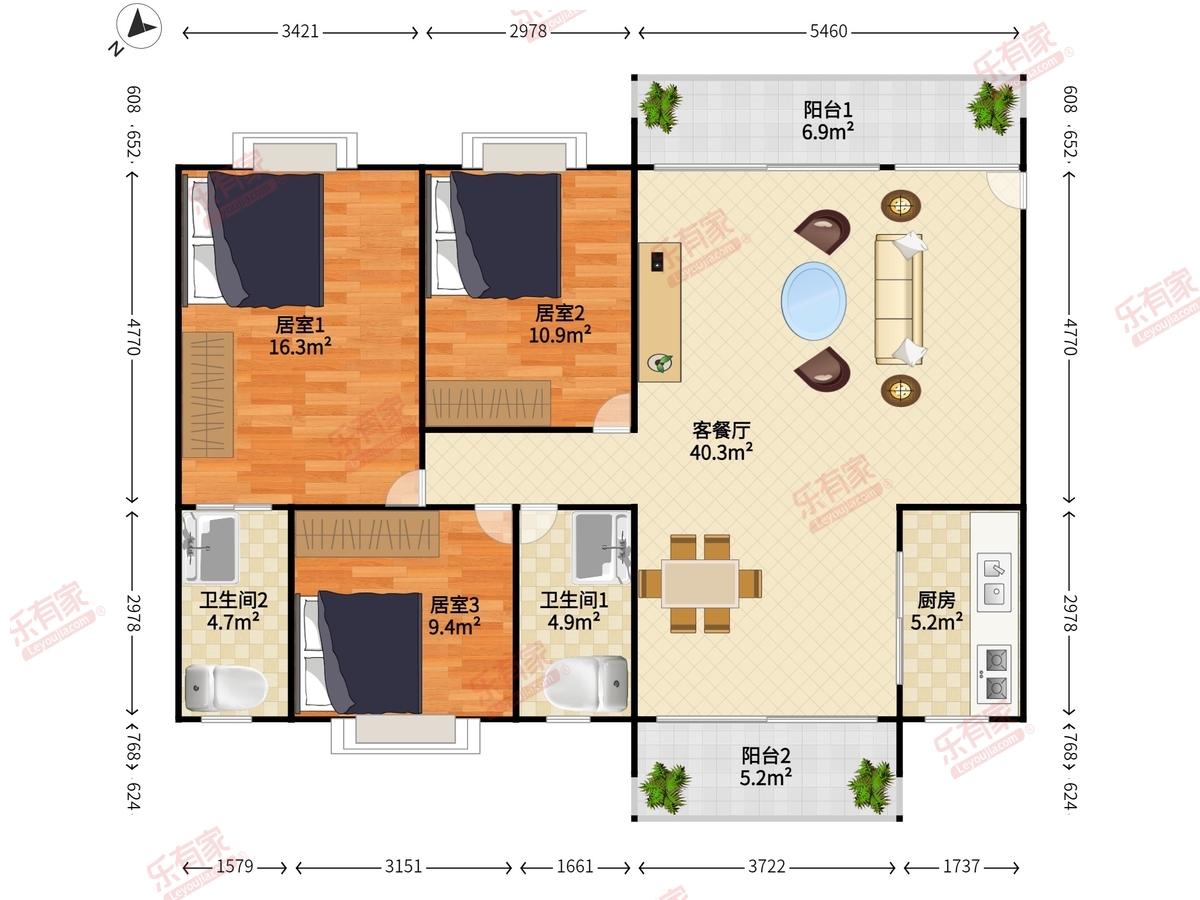 一城峯景户型图