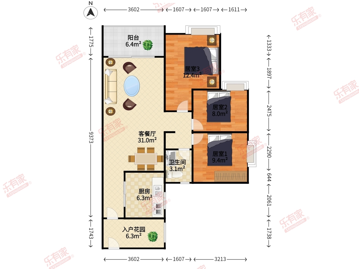 越秀滨海御城户型图