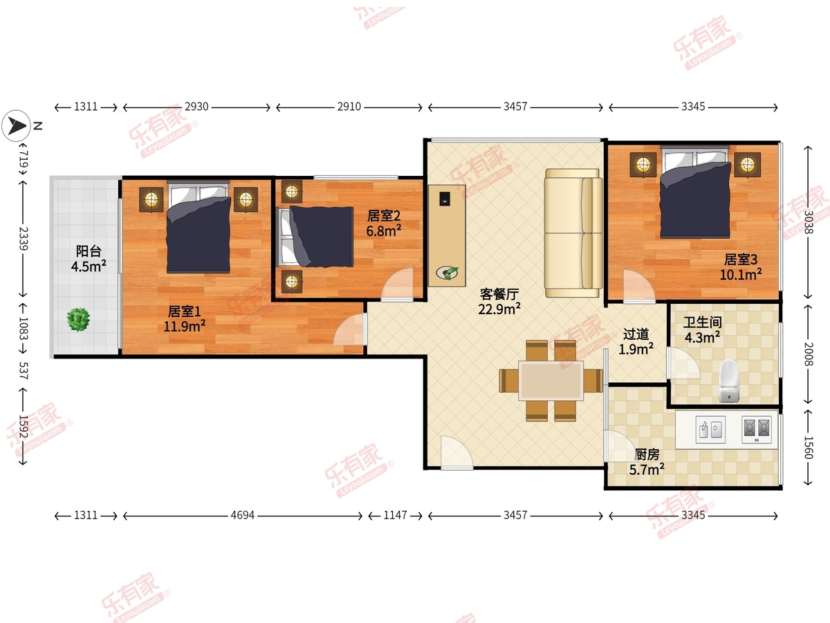 前海港湾花园户型图
