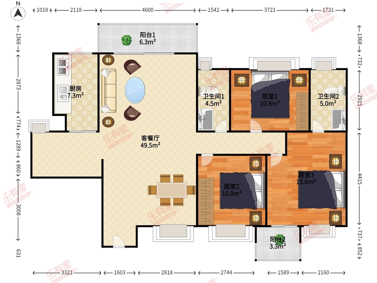 城中雅苑户型图