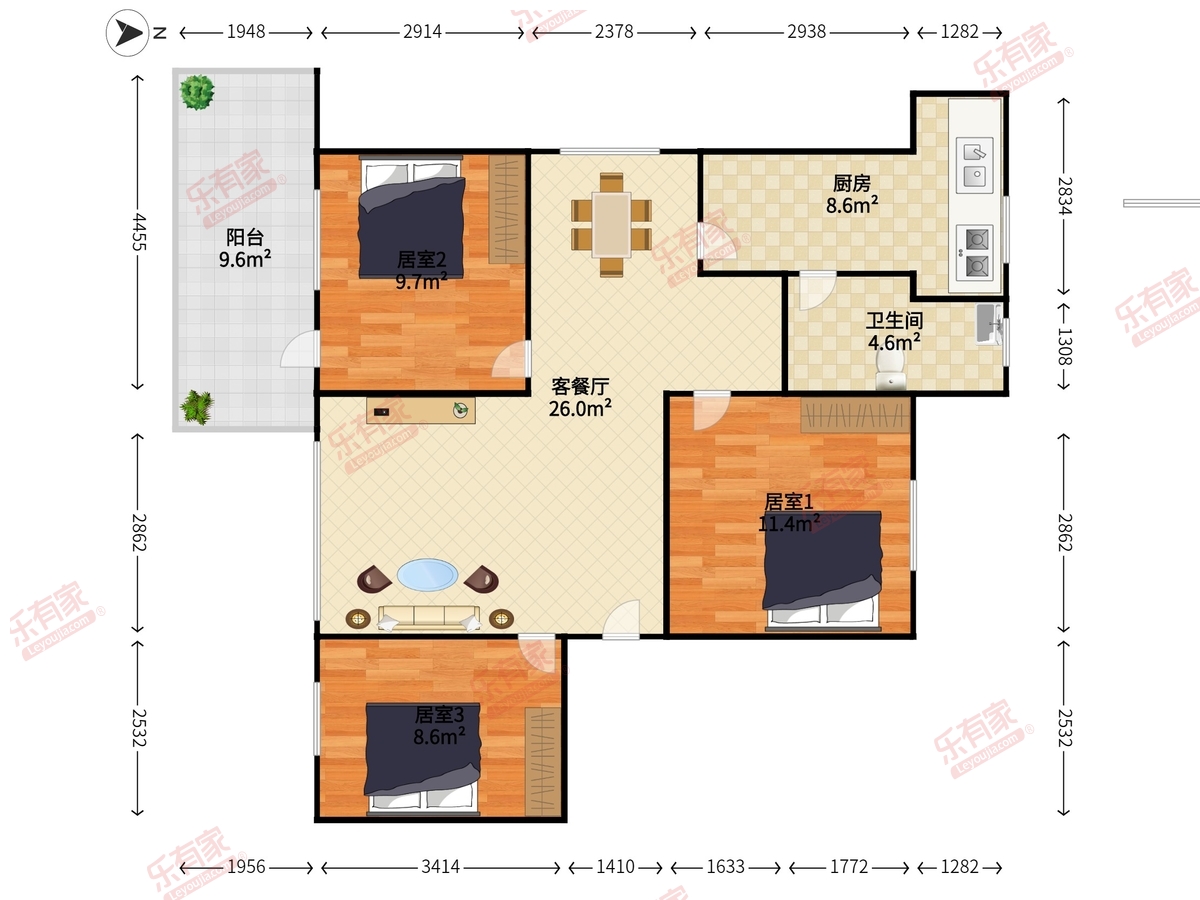 自来水公司住宅楼户型图