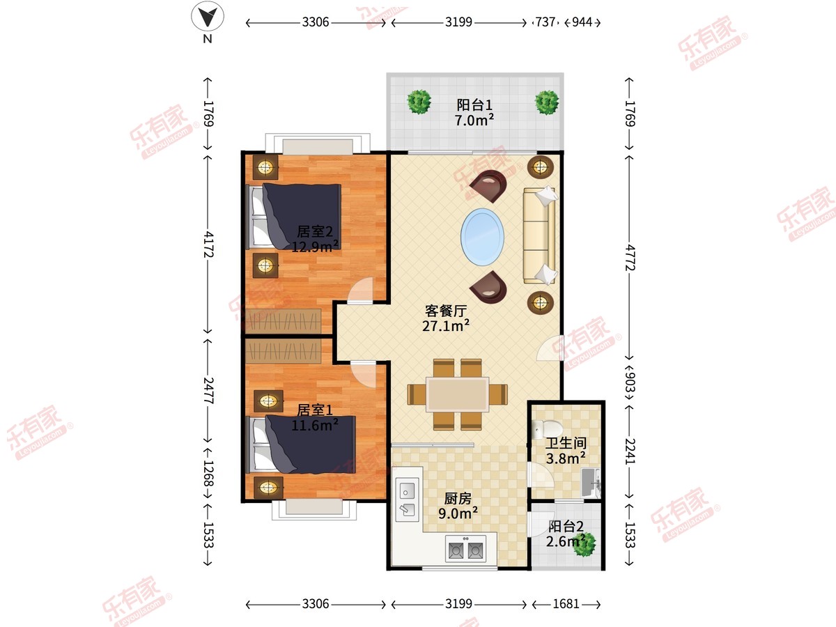 明月花园（中山）户型图