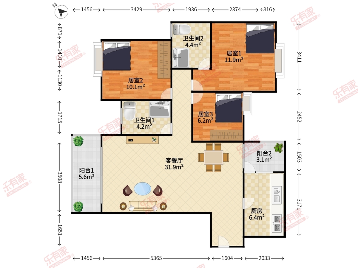 南边灶安置区户型图