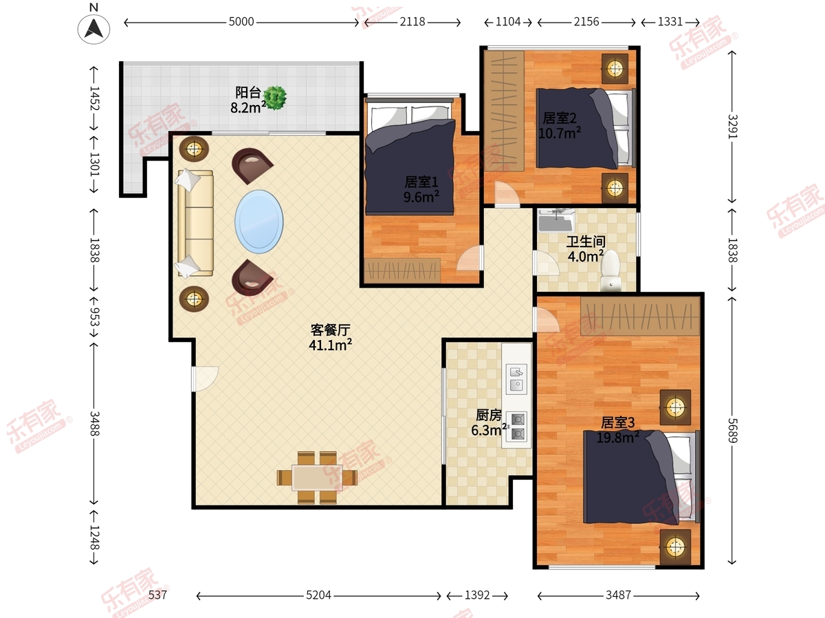 三远怡和园户型图