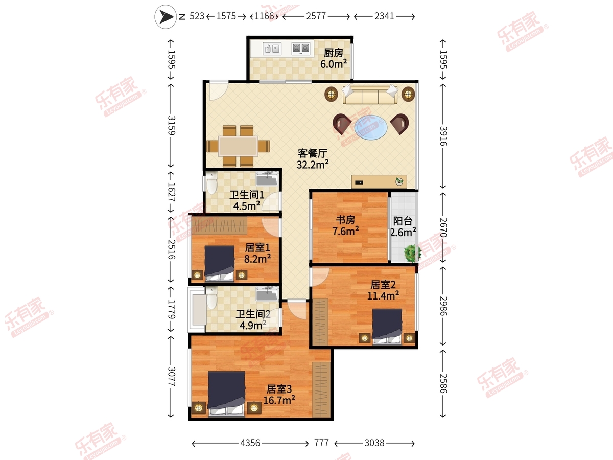 西城上筑户型图