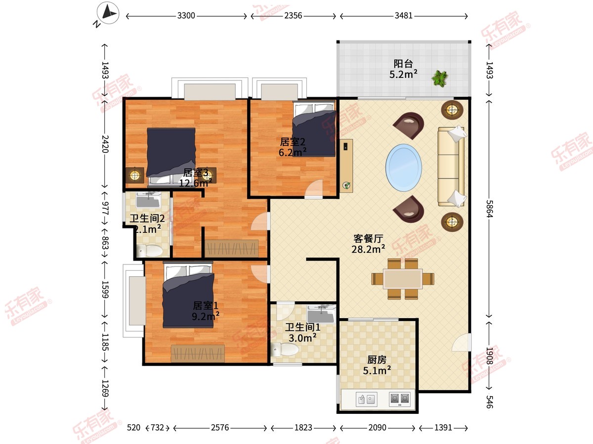 中天悦府户型图