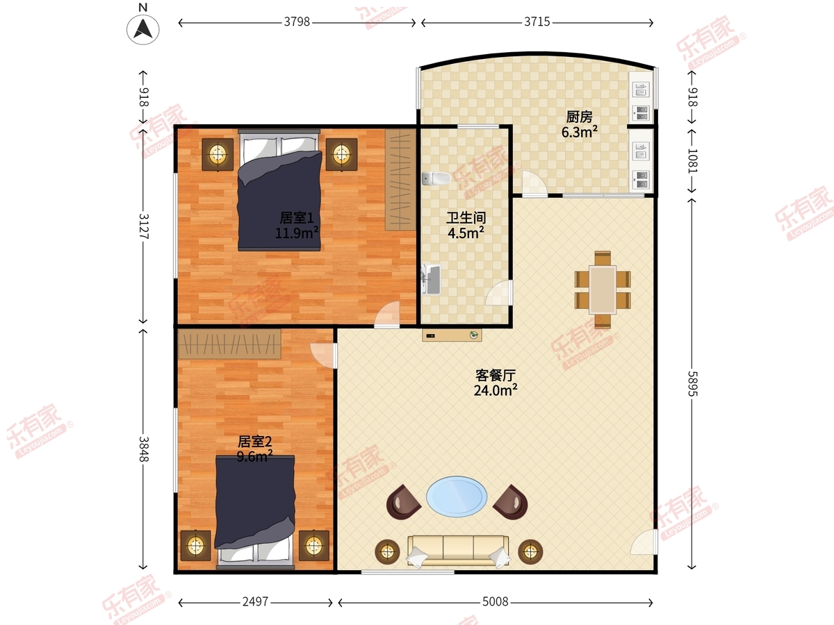 新鸿进花园户型图