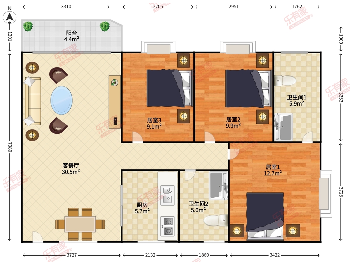 福昌苑户型图