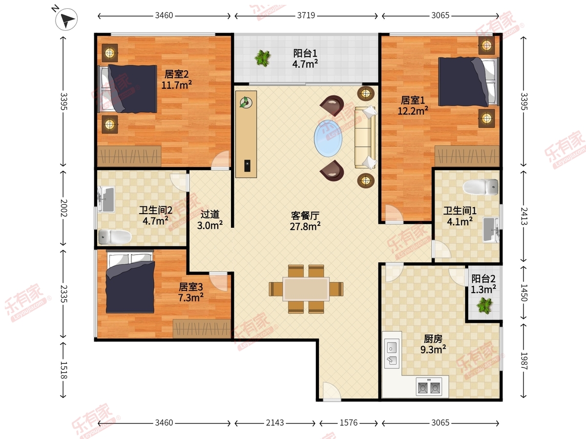 龙光玖钻户型图