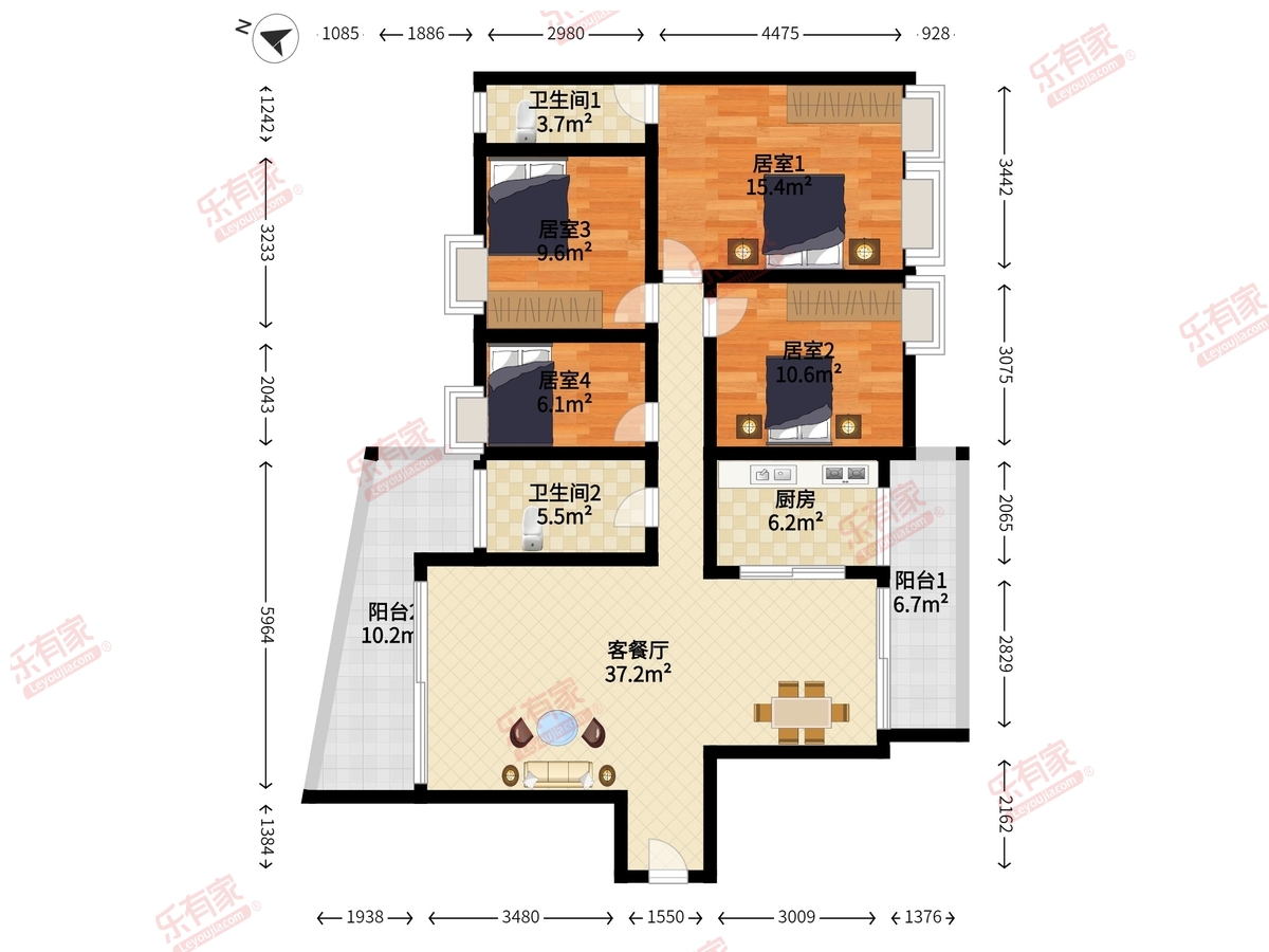 香诗美林花园户型图