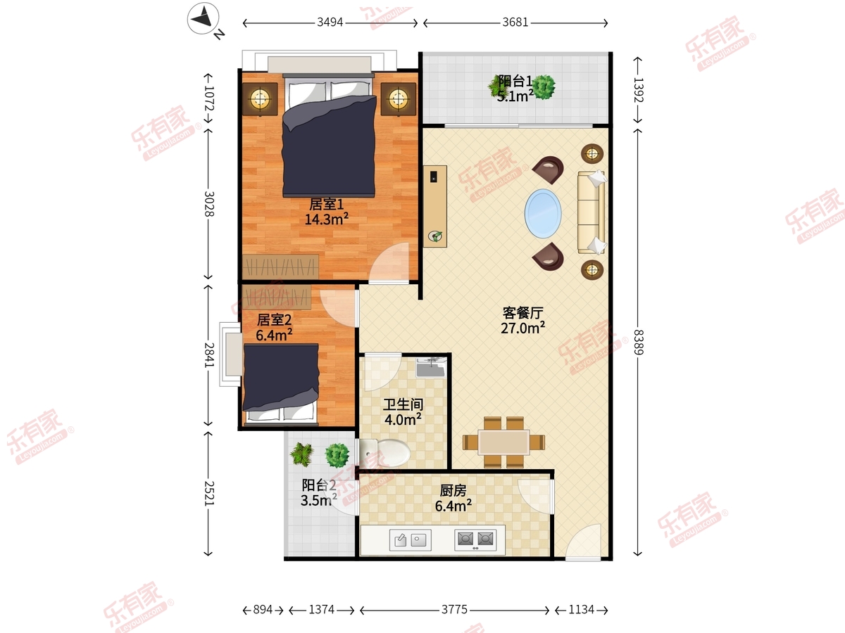 中海怡翠山庄二期户型图