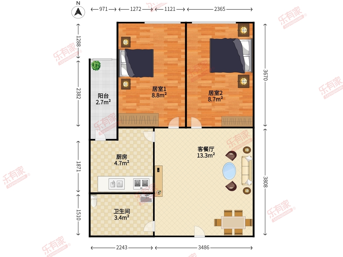 万豪月半山户型图