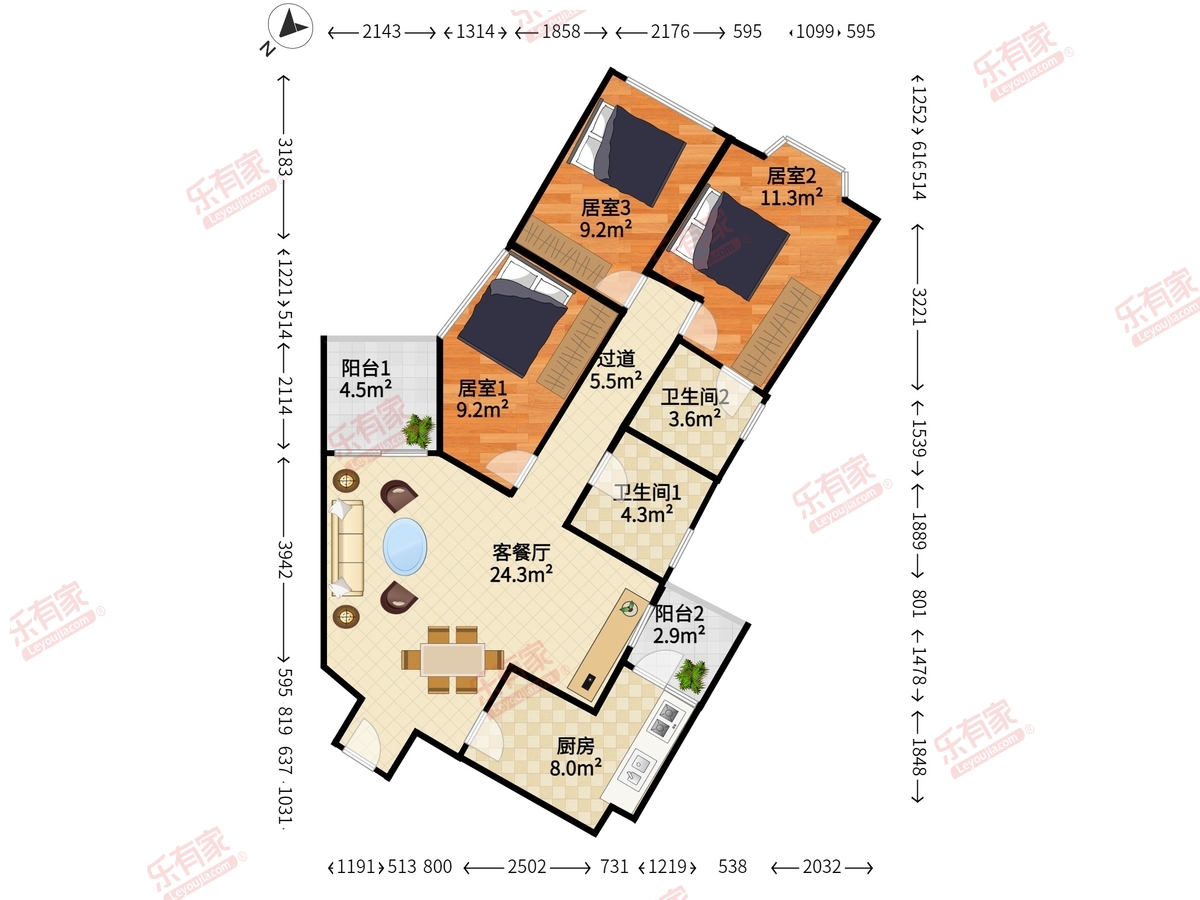 海景花园(华侨城)户型图