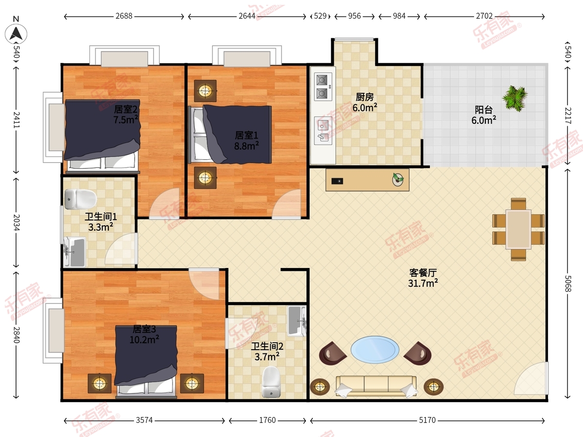 华景新城（五期）户型图