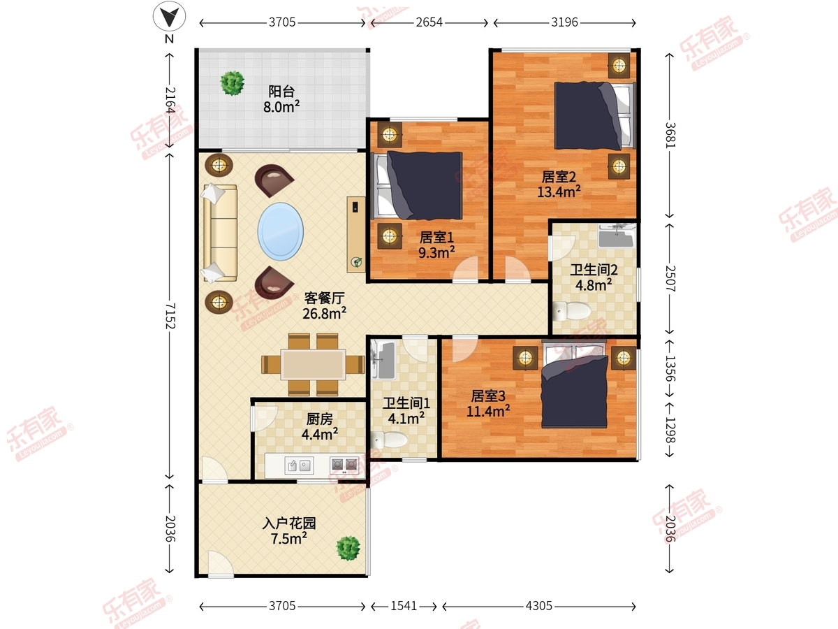 金地梅陇镇三期户型图