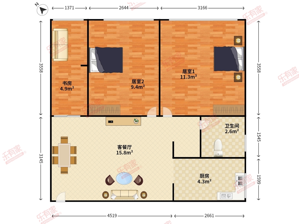 绿色盐港家园户型图