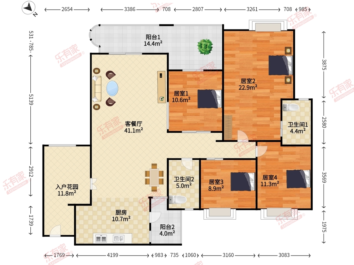 银信花园户型图