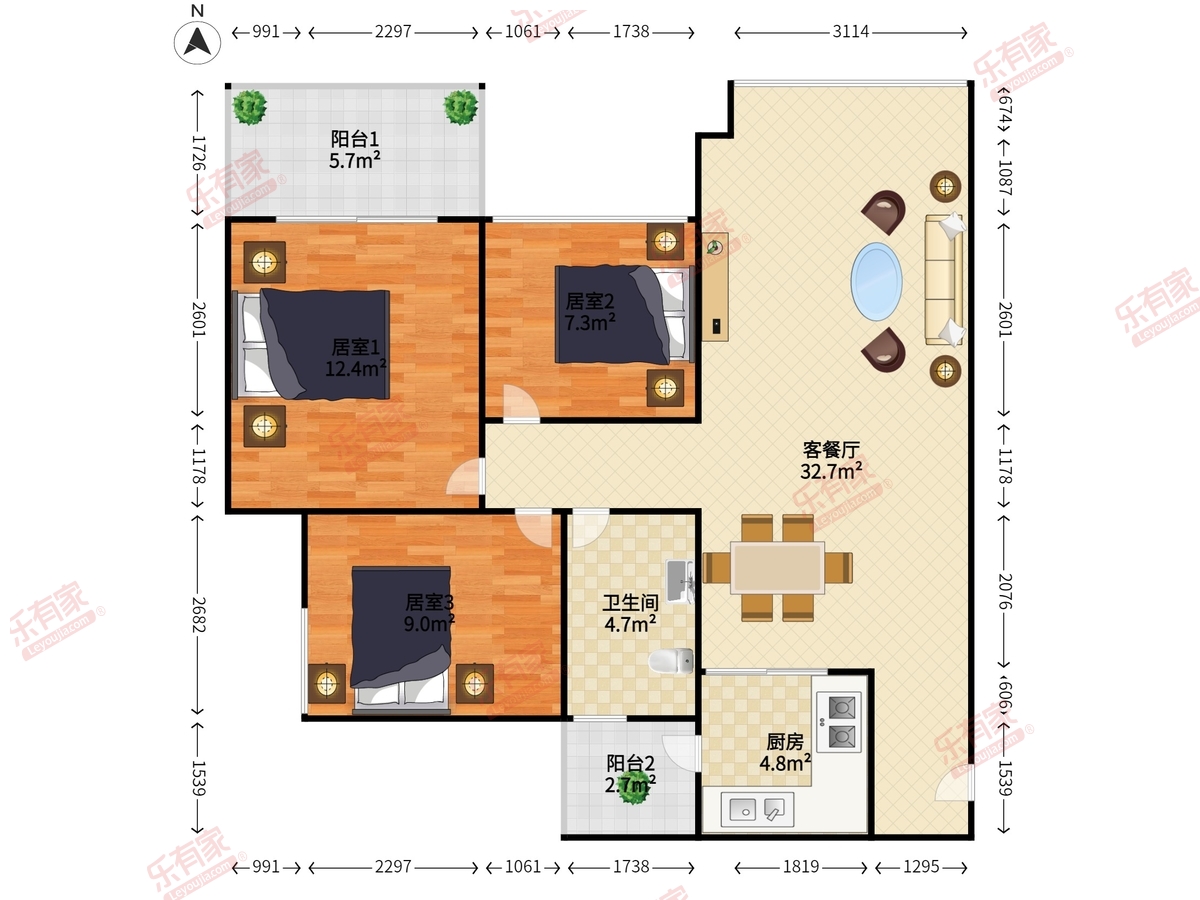 中海康城花园（二期）户型图