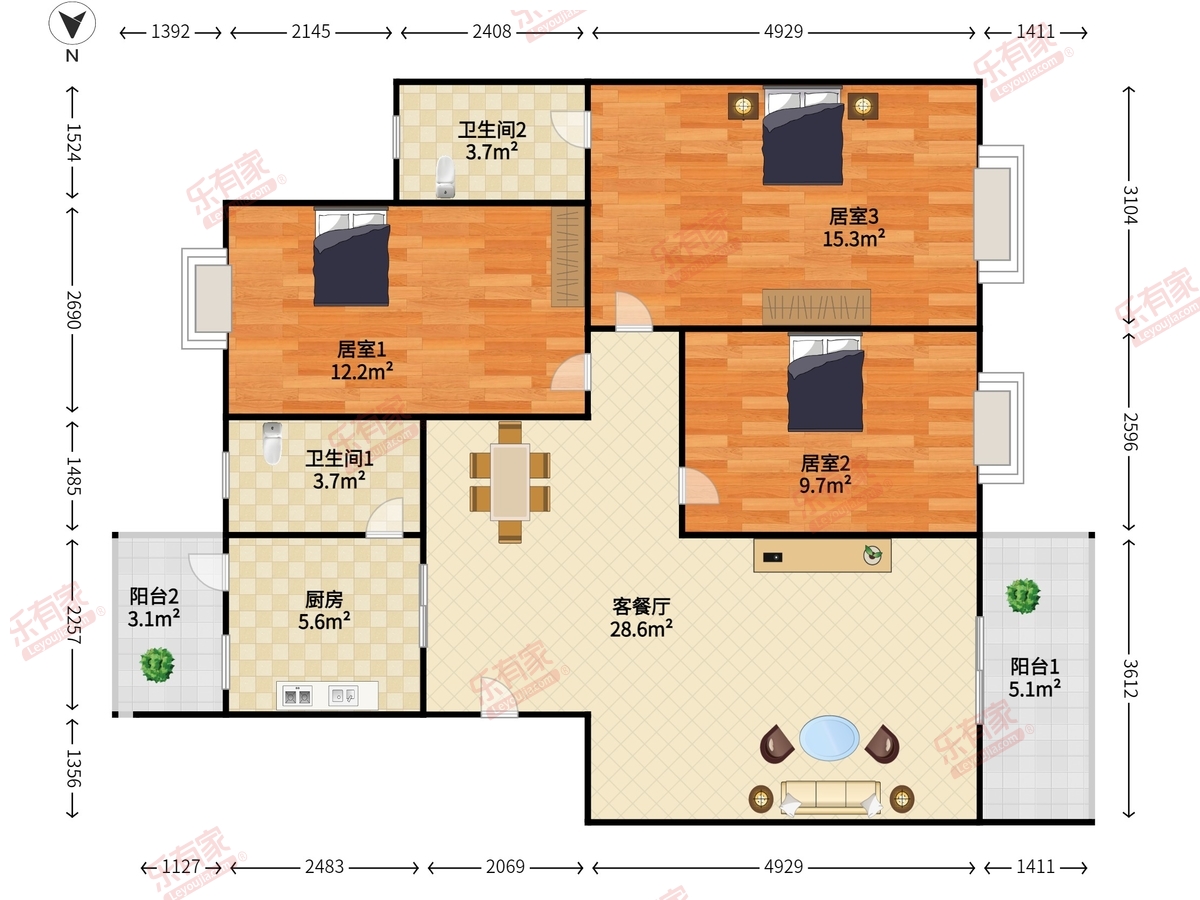 丽苑花园（中山）户型图