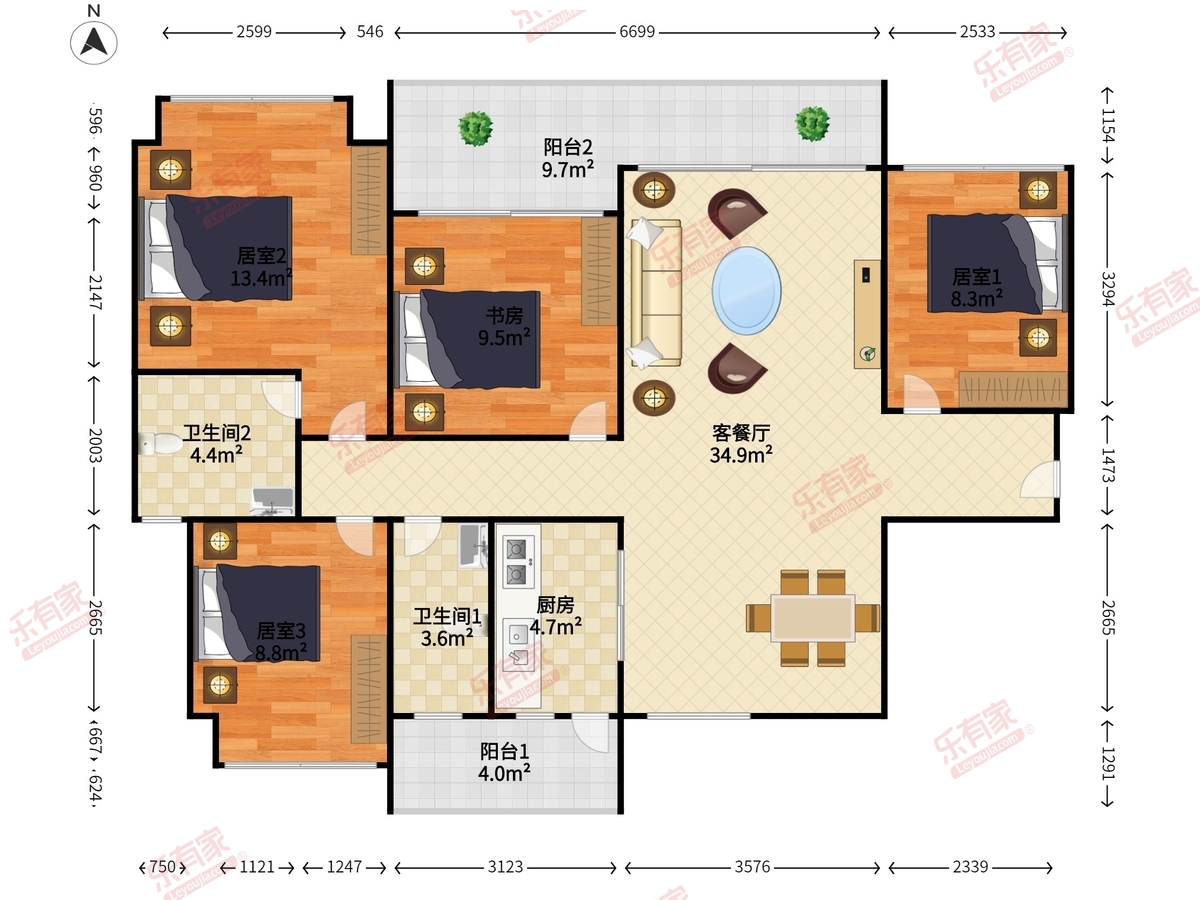 东关·岸上林居户型图