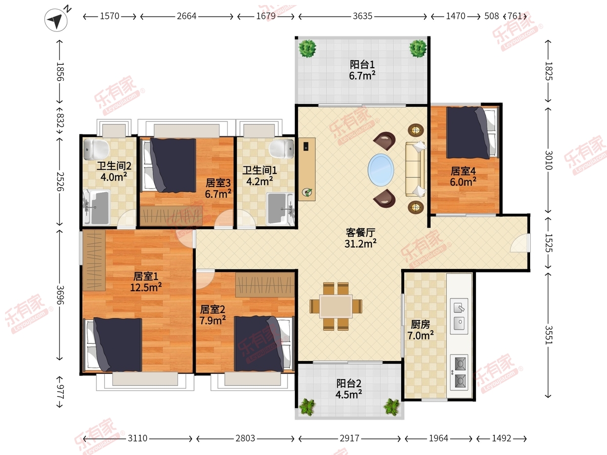 新光天地花园户型图
