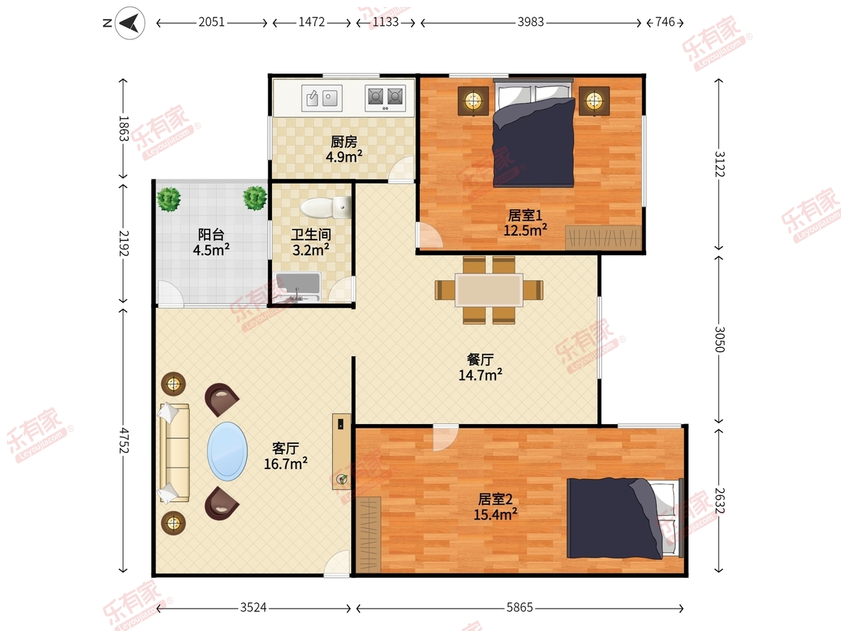 穗花新村户型图