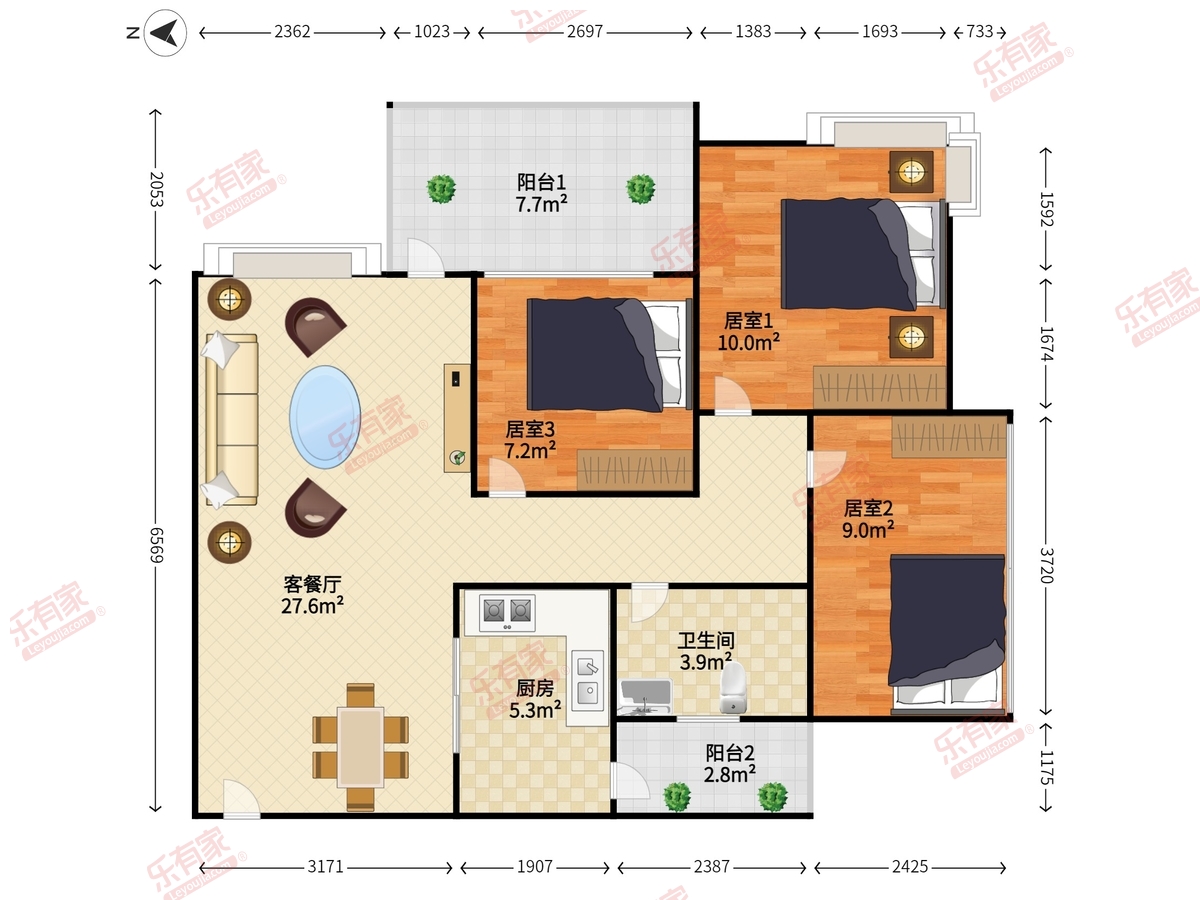 信义荔山公馆8号馆户型图