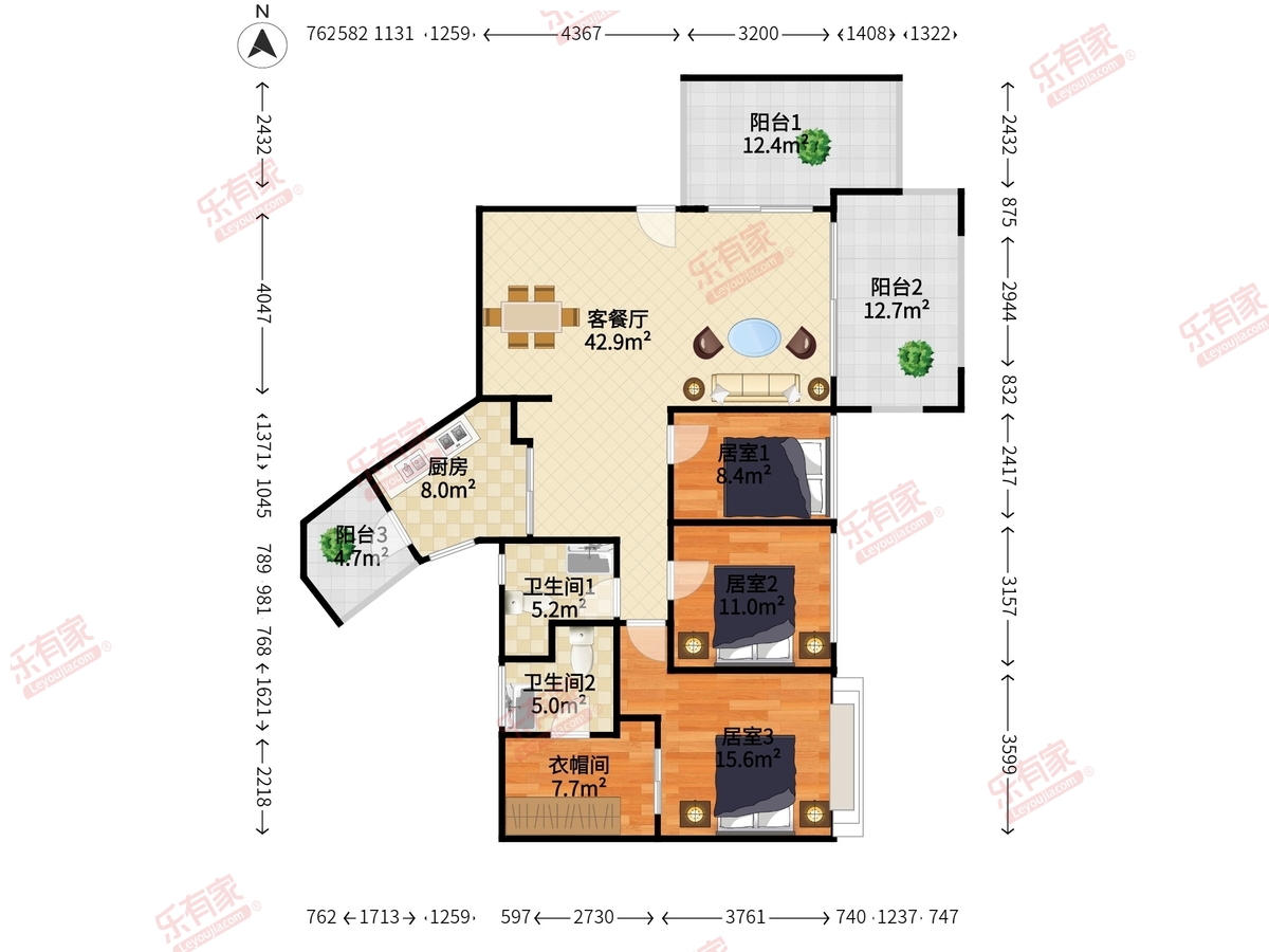 百仕达花园四期户型图