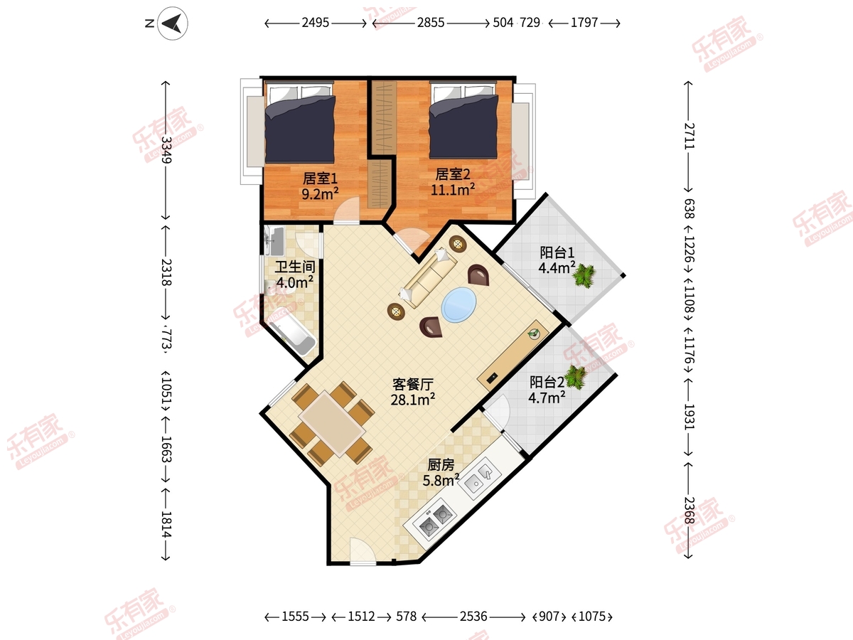 雅湖居户型图